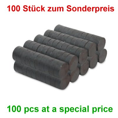 100 Disc Magnets 8x3 mm Y35