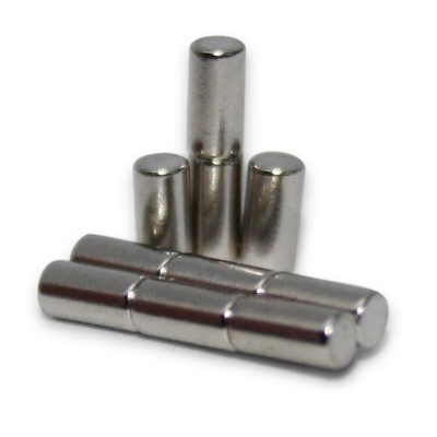 Rod Magnet 2x4 mm N45 Nickel