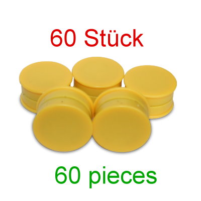 60 Pin Board Magnets 25 mm, Yellow, Special Price