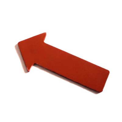 Arrows Of Rubber Magnet 40x20 mm Red