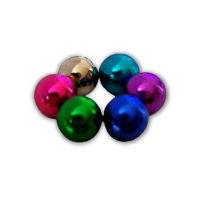6 Sphere Magnets 5 mm Six Colours - Topprice