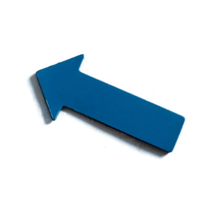 Pfeile 40x20 mm, Bogenware aus Magnetfolie, blau