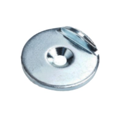 Metal Disc 34 mm With Stop Edge And Counterbore Zinc