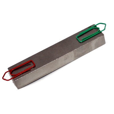Block Magnet 75x15x10 mm Al5 Red And Green Painted