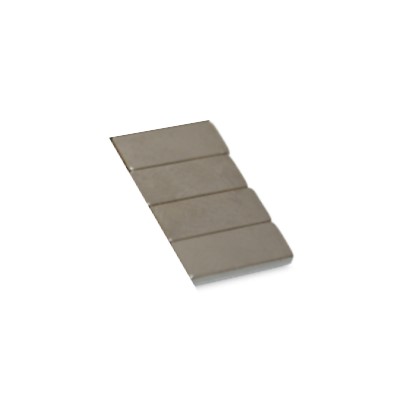 Block Magnet 10x4x2 mm N52 Nickel