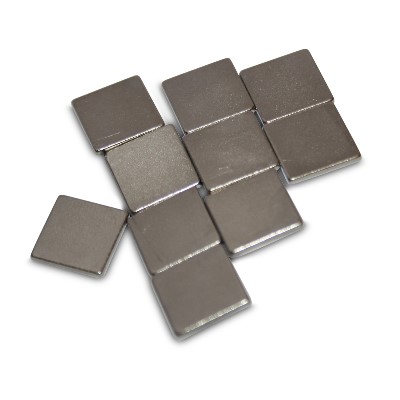 Quadermagnet 10x10x1 mm N45 Nickel