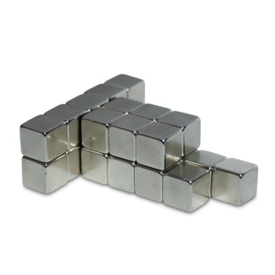 Cube Magnet 8 mm N48 Nickel
