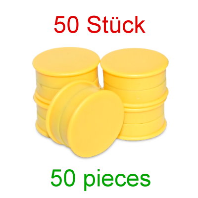 50 Pin Board Magnets 30 mm, Yellow, Special Price
