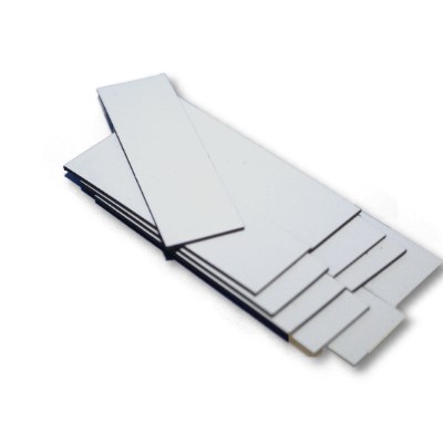 10 Magnetic Tapes 30x100 mm White
