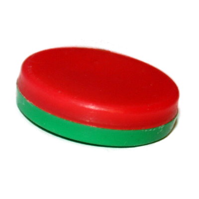 Disc Magnet 24x6.2 mm Nd Red And Green