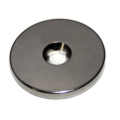 Disc Magnet 35x4 mm Nd With Countersink For Screws M6