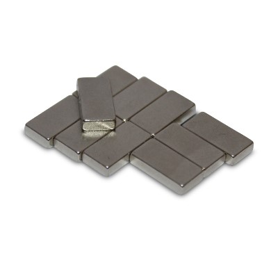 Block Magnet 10x5x2 mm N52 Nickel