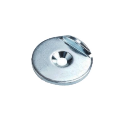 Metal Disc 27 mm With Stop Edge And Counterbore Zinc