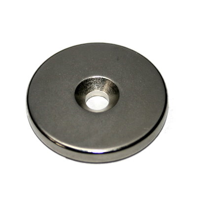 Disc Magnet 30x4 mm Nd With Countersink For Screws M5