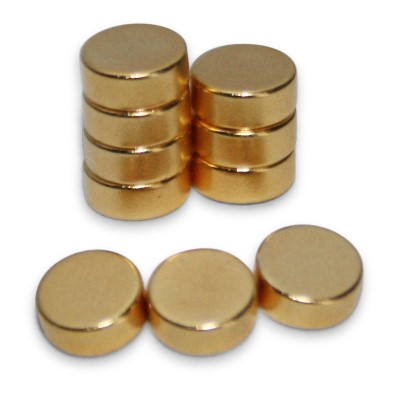 Disc Magnet 5x2 mm N45 Gold