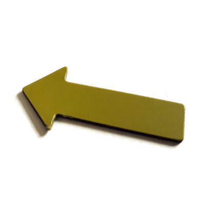 Pfeile 40x20 mm, Bogenware aus Magnetfolie, gelb