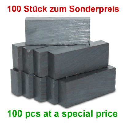 100 Block Magnets 25x10x5 mm Y35