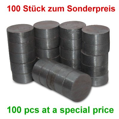 100 Disc Magnets 25x10 mm Y35